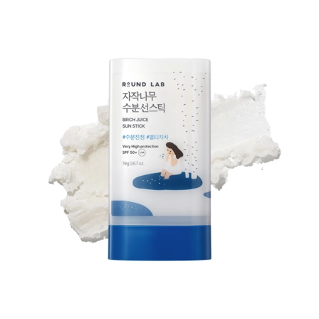 Round Lab - Birch Juice Moisturizing Sun Stick SPF/50+ PA++++ - Сонцезахисний стік з березовим соком - 19g