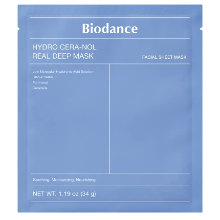 Biodance - Hydro Cera-nol Real Deep Mask - Увлажняющая коллагеновая маска для лица - 1шт//34g