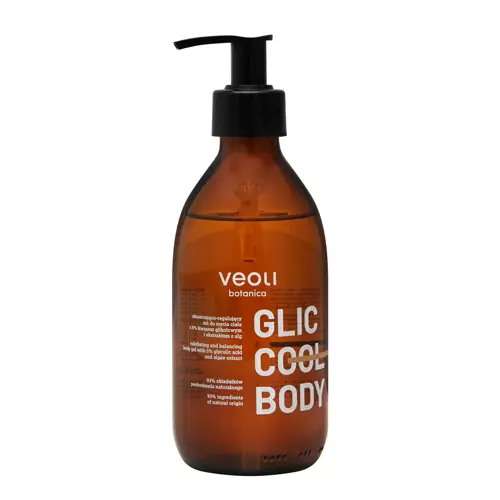 Veoli Botanica - Glic Cool Body - Відлущувальний та регулюючий гель для душу - 280ml