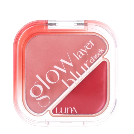 LUNA - Glow Layer Blur Cheek - Дуэт румян - 05 Sleepy Pink - 8,5g