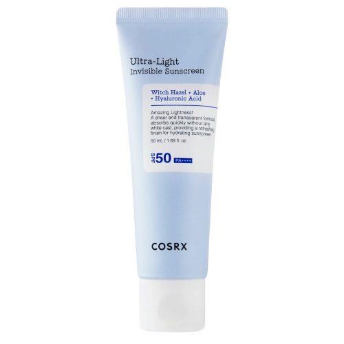 COSRX - Ultra - Light Invisible Sunscreen SPF50+/PA++++ - Легкий увлажняющий солнцезащитный крем - 50ml