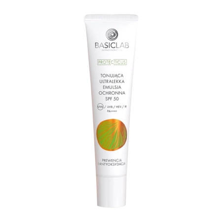 BasicLab - Protecticus - Ультралегкая тонирующая эмульсия с SPF50 PA++++ - 40ml
