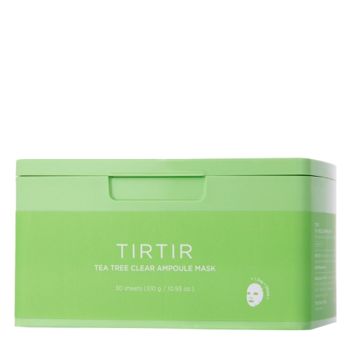 TIRTIR - Tea Tree Clear Ampoule Mask - Набор успокаивающих тканевых масок для лица - 30шт./310g