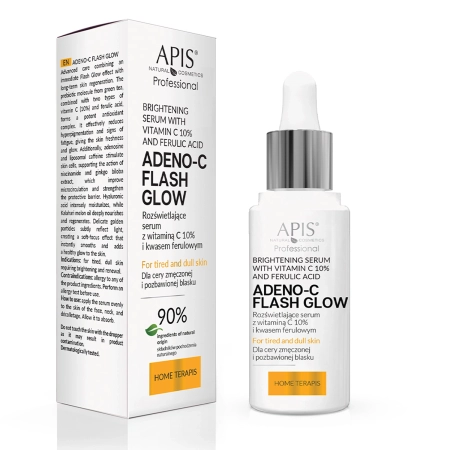 Apis - Adeno C Flash Glow - Освітлювальна сироватка з вітаміном С та феруловою кислотою - 30ml