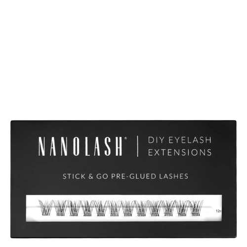 Nanolash - Stick & Go Pre-Glued Lashes - Пучковые ресницы на самоклеящейся основе - Classy Short - 1 упаковка