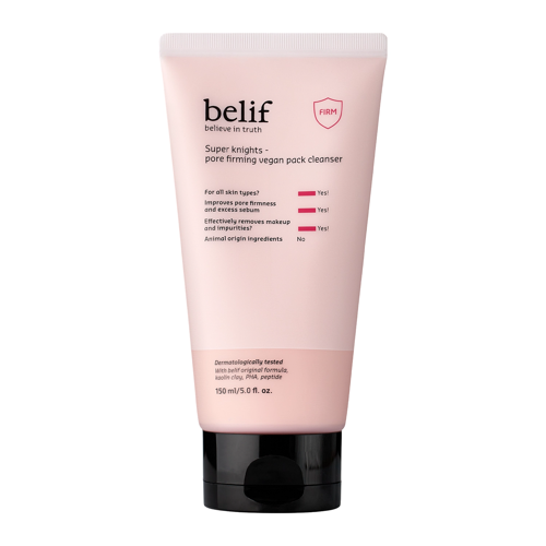 Belif - Super Knights Pore FIrming Vegan Pack Cleanser - Пінка для вмивання обличчя - 150ml
