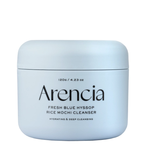 Arencia - Fresh Blue Hyssop Rice Mochi Cleanser - Увлажняющая паста для умывания лица с рисом - 120g