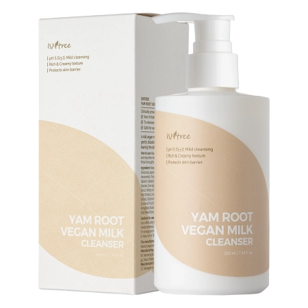 Isntree - Vegan Milk Cleanser - Успокаивающее молочко для очищения лица - 220ml