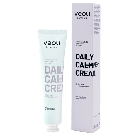 Veoli Botanica - Daily Calming Cream - Щоденний легкий заспокійливий крем для обличчя - 75ml