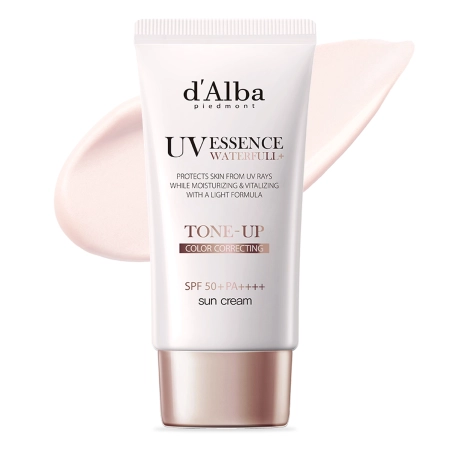 d'Alba - Waterfull Tone-Up Sun Cream SPF50+ PA++++ - Тонирующий солнцезащитный крем для лица - 50ml