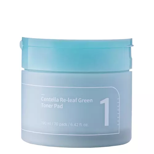Numbuzin - No.1 Centella Re-leaf Green Toner Pad - Зволожувальні педи для обличчя з центеллою - 70шт.