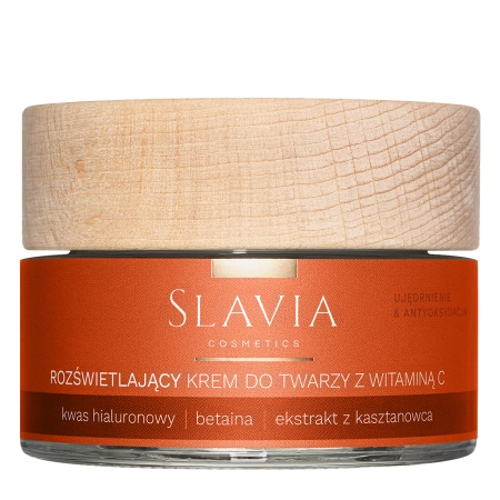 Slavia Cosmetics - Денний крем для обличчя з активним вітаміном C 3% Сяйво і Пружність - 50ml