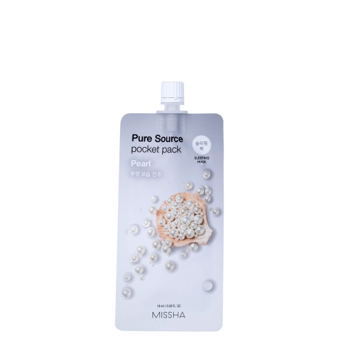 Missha - Pure Source Pocket Pack - Pearl - Маска для надання шкірі сяйва - 10ml