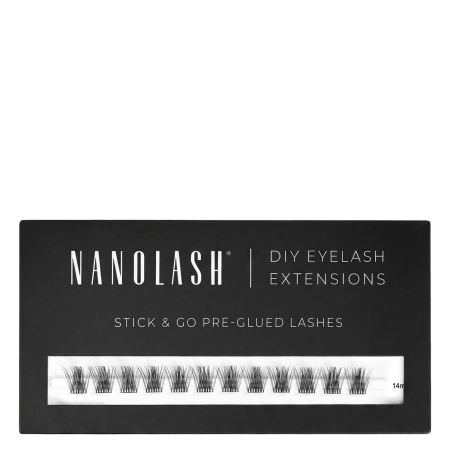 Nanolash - Stick & Go Pre-Glued Lashes - Пучковые ресницы на самоклеящейся основе - Harmony - 1 упаковка