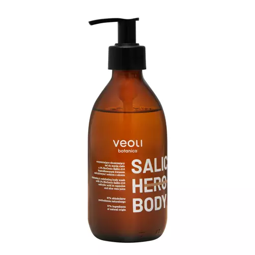 Veoli Botanica - Salic Hero Body - Очищувальний і відлущувальний гель для душу - 280ml