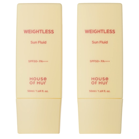 House of Hur - Weightless Sun Fluid Duo Set SPF 50+ PA++++ - Лёгкий солнцезащитный флюид для лица - Набор 2×50ml