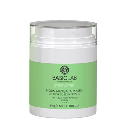 BasicLab - Complementis - Нормализующая маска для лица, шеи и декольте - 50ml