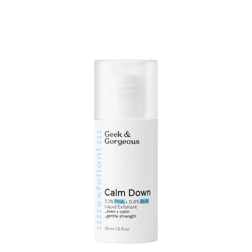 Geek & Gorgeous - Эксфолиант для чувствительной кожи с кислотами 4% PHA и BHA - Calm Down - 30ml