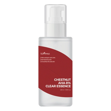 Isntree - Chestnut AHA 8% Clear Essence - Эссенция для лица с молочной и гликолевой кислотой - 100ml