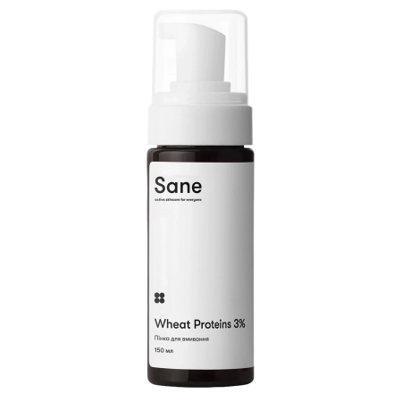 Sane - Cleansing Foam With Wheat Proteins 3% - Пінка для вмивання обличчя з протеїнами пшениці 3% - 150ml