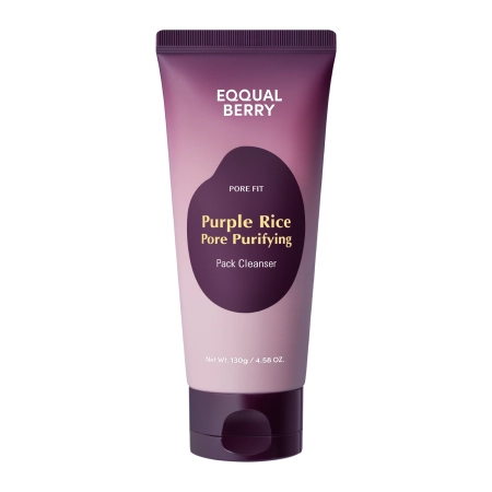 EQQUALBERRY - Purple Rice Pore Purifying Pack Cleanser - Очищающая паста для умывания лица - 130g