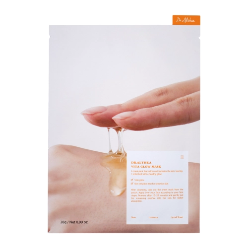 Dr. Althea - Vita Glow Mask - Питательная тканевая маска для сияния кожи лица - 27ml