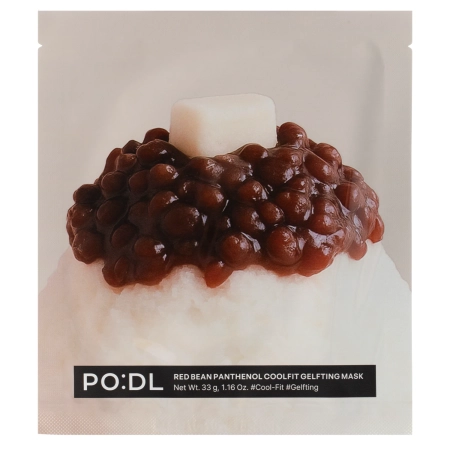 PO:DL - Red Bean Panthenol Coolfit Gelfting Mask Set - Набор успокаивающих гидрогелевых масок для лица - 4x33g