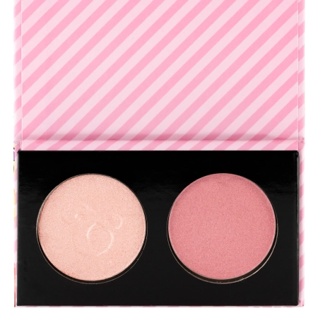 KIKO Milano - Candy Crush Mega Blush and Highlighter Duo - Палетка для обличчя з рум'янами і хайлайтером - 01 Beaming Bliss - 5g