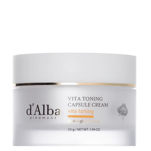 d'Alba - Vita Toning Capsule Cream - Зволожувальний та освітлювальний крем для обличчя - 55g