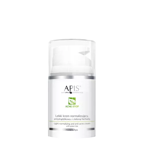 Apis - Professional - Легкий нормализующий крем против акне с зеленым чаем - Acne-Stop - Light Normalizing and Anti-Acne Cream with Green Tea - 50ml
