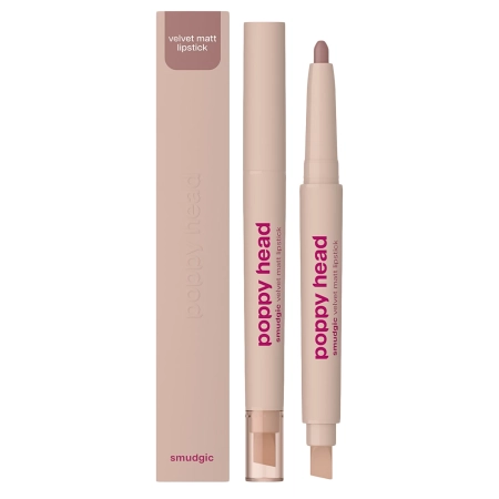 Poppy Head - Smudgic Velvet Matt Lipstick - Матовая помада-карандаш - 01 Stone Veil - 0,85g