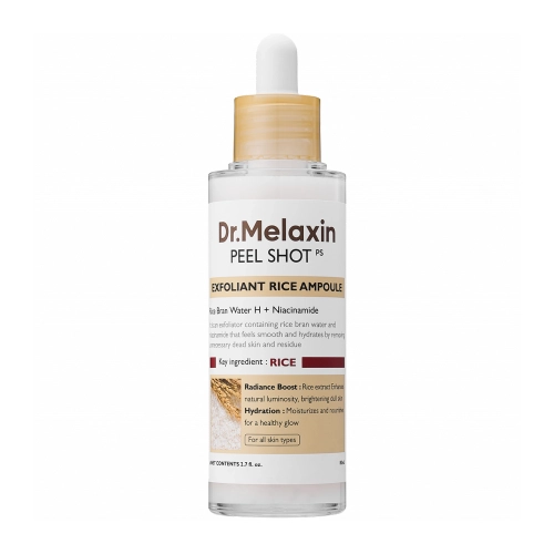 Dr.Melaxin - Peel Shot Exfoliating White Rice Ampoule - Відлущувальна ампула з екстрактом рису - 80ml