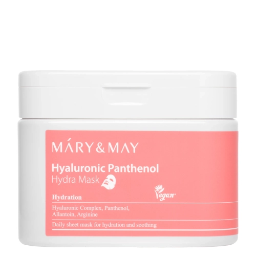 Mary&May - Hyaluronic Panthenol Hydra Mask - Набір зволожувальних масок для обличчя - 30шт.