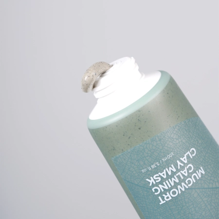 Isntree - Real Mugwort Calming Clay Mask - Заспокійлива глиняна маска з ектрактом полину - 100ml