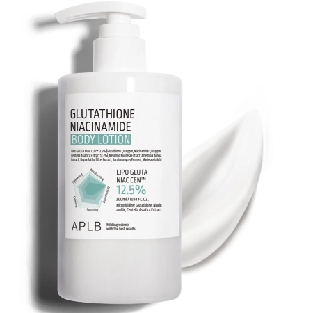 APLB - Glutathione Niacinamide Body Lotion - Освітлювально-зволожувальний лосьйон для тіла - 300ml