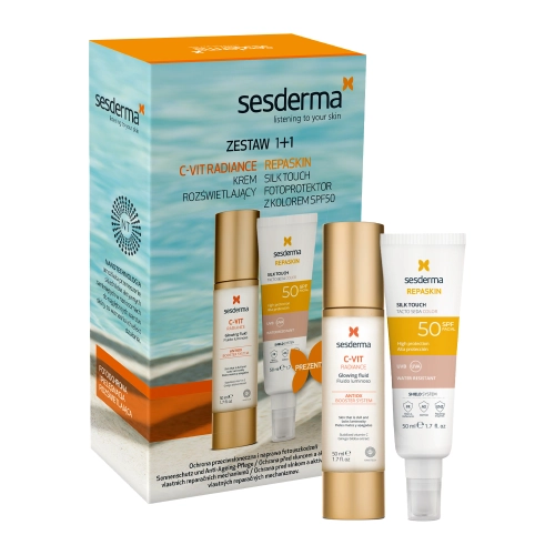 sesderma - C-VIT Radiance + Repaskin Silk Touch Color SPF50 - Набор косметики для лица - 50ml+50ml