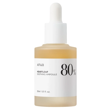 Anua - Heartleaf 80% Soothing Ampoule - Успокаивающая ампула для лица с экстрактом гуттуинии 80% - 30ml