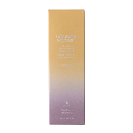Haruharu Wonder - Black Rice Pure Mineral Relief Daily Sunscreen SPF50+/PA++++ - Зволожувальний крем для обличчя з фізичними фільтрами - 50ml
