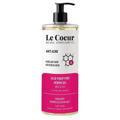 Le Coeur - Anti Acne - Кислотное масло для умывания лица и тела - 700ml