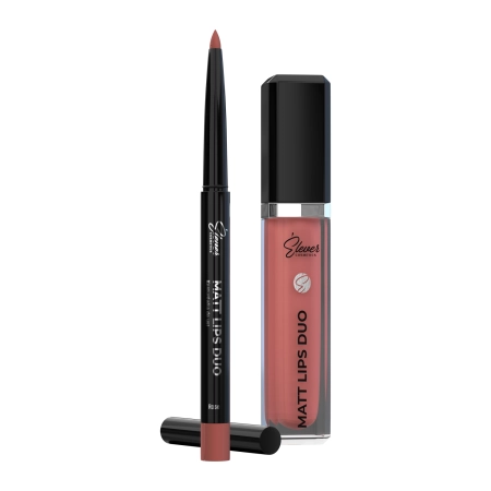 Elever Cosmetics - Matt Lips Duo - Матовая помада и карандаш для губ - Rose