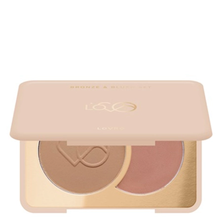 LOVRO - Bronze & Blush Set - Компактний бронзер і рум’яна для контурингу - 5g