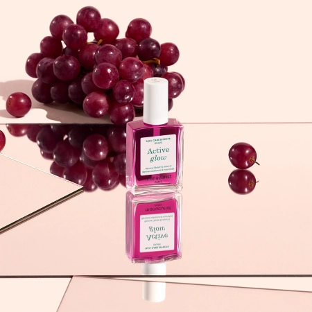 Manucurist - Active - Active Glow - Доглядовий лак 2в1 - Grape - 15ml