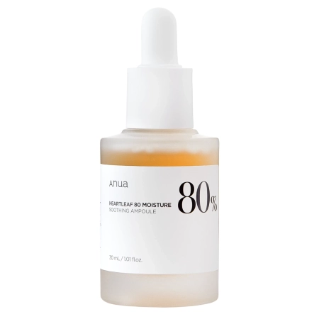 Anua - Heartleaf 80% Soothing Ampoule - Успокаивающая ампула для лица с экстрактом гуттуинии 80% - 30ml