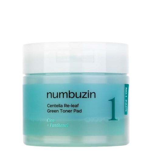 Numbuzin - No.1 Centella Re-leaf Green Toner Pad - Зволожувальні педи для обличчя з центеллою - 70шт.