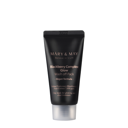 Mary&May - Vegan Blackberry Complex Glow Wash off Pack - Глиняная маска для придания сияния коже - 30g