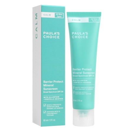 Paula's Choice - Calm Barrier Protect Mineral Sunscreen SPF 30 - Мінеральний сонцезахисний крем - 60ml