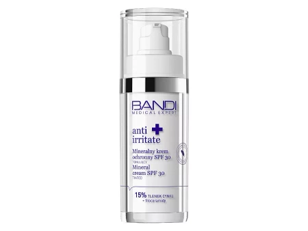 Bandi - Мінеральний захисний крем SPF30 з тонуючим ефектом - Anti Irritate - Mineralny tonujący krem ochronny SPF30