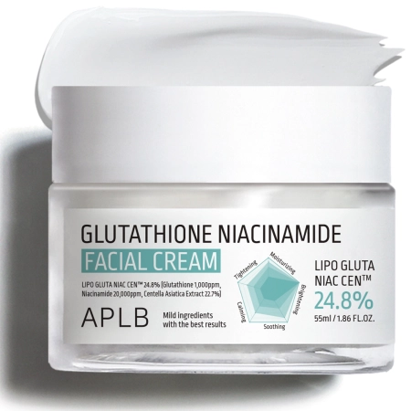 APLB - Glutathione Niacinamide Facial Cream - Осветляющий крем для лица - 55ml