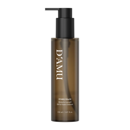 D’AMU - Vita5X BioLacto Mild Acidic Oil-to-Foam Cleanser - Масляная эмульсия для демакияжа и очищения лица - 150ml