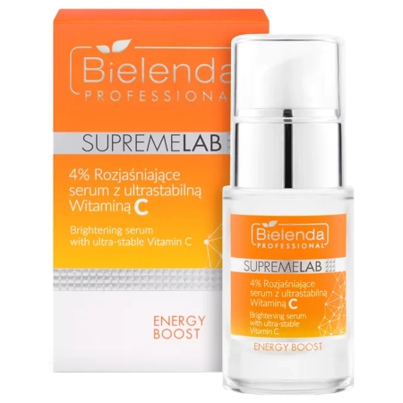 Bielenda Professional - Осветляющая сыворотка с ультраустойчивым витамином С - Supremelab - Energy Boost - 4% - 15ml